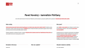 What Kamnanovotny.cz website looked like in 2020 (3 years ago)