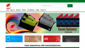 What Karanistationery.com website looked like in 2020 (3 years ago)