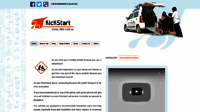 What Kickstartcabs.com website looked like in 2020 (3 years ago)