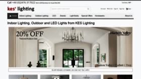 What Keslighting.co.uk website looked like in 2020 (4 years ago)