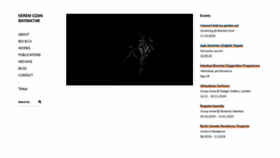 What Keremozanbayraktar.com website looked like in 2020 (4 years ago)