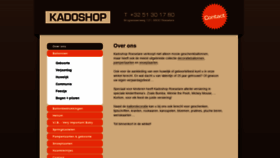 What Kadoshoproeselare.be website looked like in 2020 (3 years ago)