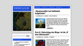 What Klartext-jura.de website looked like in 2020 (3 years ago)