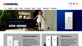 What Kospel.pl website looked like in 2020 (3 years ago)