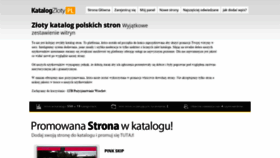 What Katalogzloty.pl website looked like in 2020 (3 years ago)