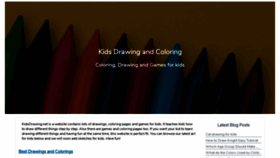 What Kidsdrawing.net website looked like in 2020 (3 years ago)
