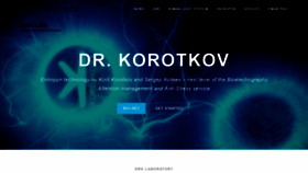What Korotkov.eu website looked like in 2020 (5 years ago)