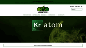 What Kratomrootswholesale.com website looked like in 2020 (3 years ago)