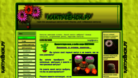 What Kaktusenok-ru.okis.ru website looked like in 2020 (3 years ago)
