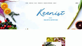 What Keenist.com website looked like in 2020 (3 years ago)