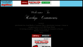 What Kathys-comments.angelfire.com website looked like in 2020 (3 years ago)