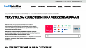 What Kuulokauppa.fi website looked like in 2020 (3 years ago)
