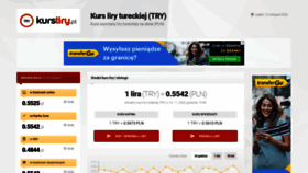 What Kursliry.pl website looked like in 2020 (3 years ago)
