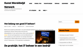 What Kunstwereldwijdnetwerk.nl website looked like in 2020 (3 years ago)