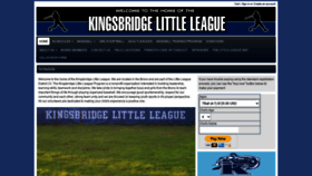 What Kingsbridgelittleleague.org website looked like in 2020 (3 years ago)