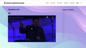 What Krisztusszeretete-egyhaz.hu website looked like in 2020 (3 years ago)