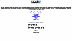 What Koma-code.de website looked like in 2020 (3 years ago)