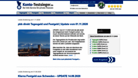 What Konto-testsieger.de website looked like in 2020 (3 years ago)
