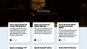 What Kimizhang.com website looked like in 2020 (3 years ago)