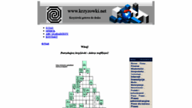 What Krzyzowki.net website looked like in 2020 (3 years ago)