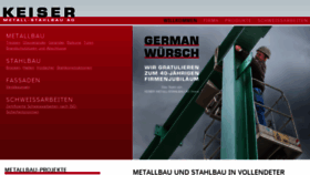 What Keiser-metallbau.ch website looked like in 2020 (3 years ago)