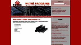 What Kobra-tr.cz website looked like in 2020 (3 years ago)