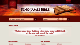 What Kingjamesbible.me website looked like in 2020 (3 years ago)