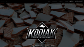 What Kodiaktileandstone.com website looked like in 2020 (3 years ago)
