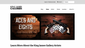 What Kingjamesgalleries.com website looked like in 2020 (3 years ago)
