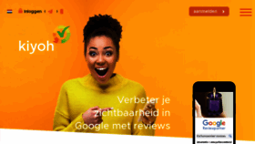 What Kiyoh.nl website looked like in 2020 (3 years ago)