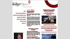 What Kidger.com website looked like in 2020 (3 years ago)