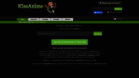 What Kissanime.co website looked like in 2020 (3 years ago)