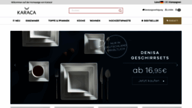 What Karaca.com.de website looked like in 2020 (3 years ago)