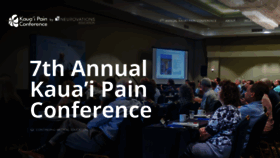 What Kauaipainconference.com website looked like in 2020 (3 years ago)