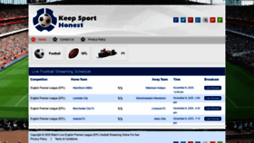 What Keepsporthonest.org website looked like in 2020 (3 years ago)