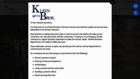 What Kleinlock.com website looked like in 2020 (3 years ago)
