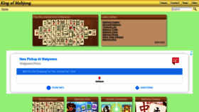 What Kingofmahjong.com website looked like in 2020 (3 years ago)