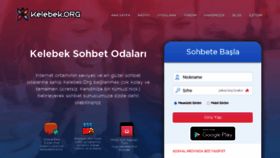What Kelebek.org website looked like in 2020 (3 years ago)