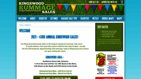 What Kingswoodrummage.com website looked like in 2020 (3 years ago)