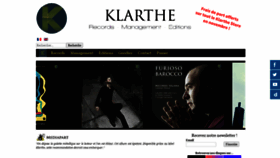 What Klarthe.com website looked like in 2020 (3 years ago)