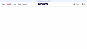 What Kendamil.com website looked like in 2020 (3 years ago)