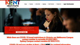 What Kent.edu.au website looked like in 2020 (3 years ago)
