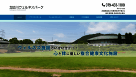 What Kakogawawellness.jp website looked like in 2020 (3 years ago)