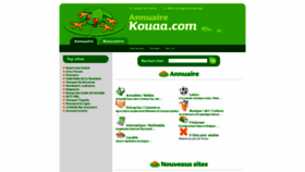 What Kouaa.com website looked like in 2020 (3 years ago)