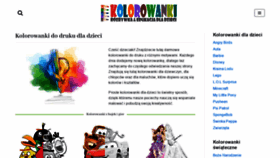 What Kolorowanki.net.pl website looked like in 2020 (3 years ago)