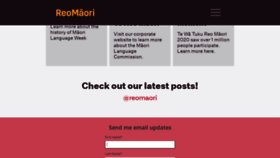 What Korero.maori.nz website looked like in 2020 (3 years ago)
