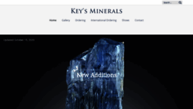What Keysminerals.com website looked like in 2020 (3 years ago)