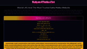 What Kalyan-matka.net website looked like in 2020 (3 years ago)