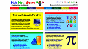 What Kidsmathgamesonline.com website looked like in 2020 (3 years ago)