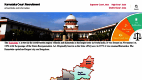 What Karnataka.courtrecruitment.com website looked like in 2020 (3 years ago)